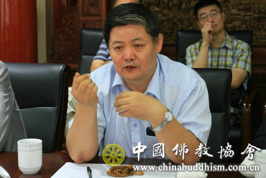 中国佛教协会秘书长王健在协调会上讲话
