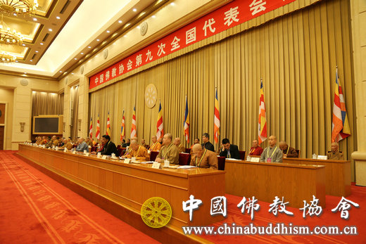 2015年4月20日下午,中国佛教协会第九次全国代表会议举行第三次全体会议